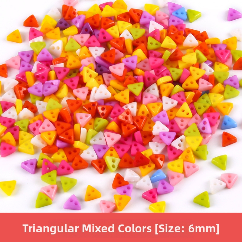 Plastikust väike nööp, miniatuurne värviline käsitööna valminud isetehtud joonistusnööp, ploomiõie nööp, virsikukujuline süda, viieharuline täht, väike nööp 6 mm