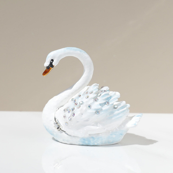 Kis hattyú Szerelemkérés Gyűrűdoboz Pár Gyűrűdoboz Karikagyűrű Ékszerdoboz Tárolódoboz Ajándékdoboz Vintage Ékszerek Díszek