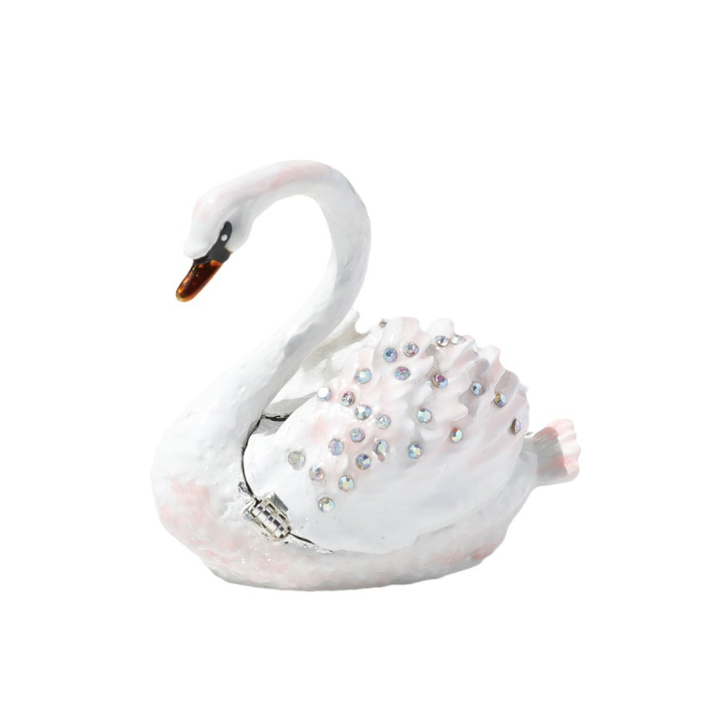 Kis hattyú Szerelemkérés Gyűrűdoboz Pár Gyűrűdoboz Karikagyűrű Ékszerdoboz Tárolódoboz Ajándékdoboz Vintage Ékszerek Díszek