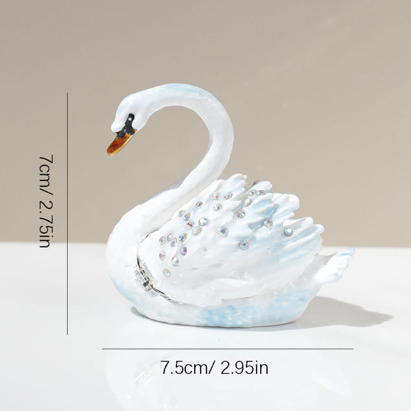 Kis hattyú Szerelemkérés Gyűrűdoboz Pár Gyűrűdoboz Karikagyűrű Ékszerdoboz Tárolódoboz Ajándékdoboz Vintage Ékszerek Díszek