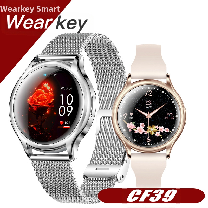 Új CF39 okosóra női Bluetooth hívásra, masszív tárcsázásra, több közlekedési módra, alvás-egészségügyi monitorozásra