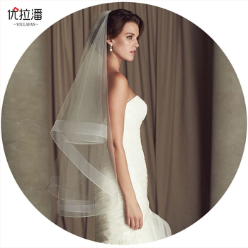 Youlapan V69 Тематичен Фотографски Воал Булчински Воал Многопластов Сватбен Воал с Дължина до талията Сватбен Воал с Широка Поля