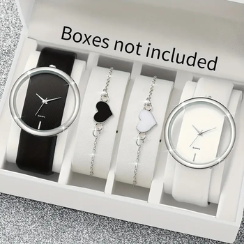 Határokon átnyúló robbanások új PU bőrszíjas karóra hamis háromszemű kvarcóra divatos páros osztályozott óra