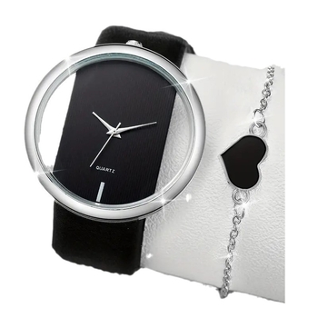 Διασυνοριακές εκρήξεις Νέο ρολόι από δέρμα PU με ψεύτικο τριφασικό ρολόι χαλαζία, ρολόι μόδας για ζευγάρια με διαβάθμιση