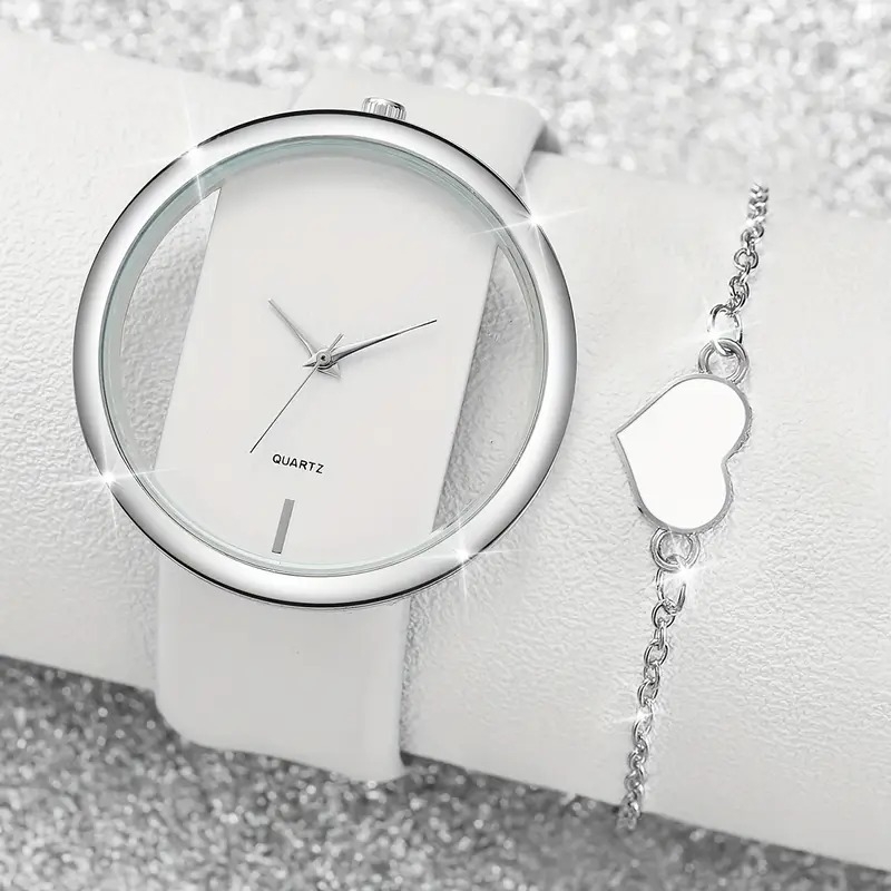 Határokon átnyúló robbanások új PU bőrszíjas karóra hamis háromszemű kvarcóra divatos páros osztályozott óra