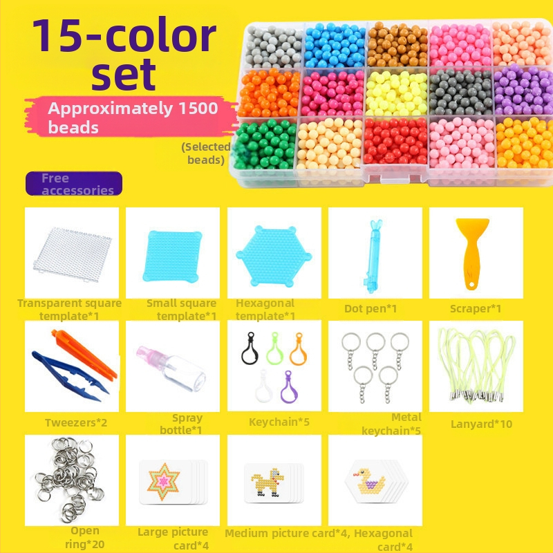 Vandens rūko magiški karoliukai magiški vandens lipnūs karoliukai, tinkantys berniukams ir mergaitėms, kūrybingi rankų darbo „pasidaryk pats“ lavinamieji žaislai