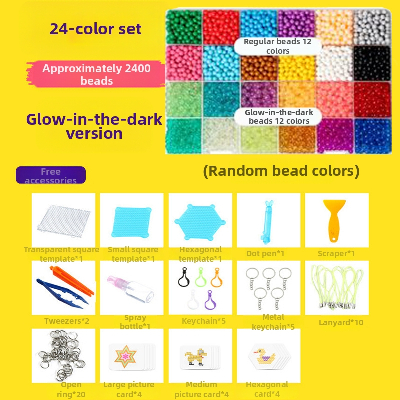 Vandens rūko magiški karoliukai magiški vandens lipnūs karoliukai, tinkantys berniukams ir mergaitėms, kūrybingi rankų darbo „pasidaryk pats“ lavinamieji žaislai