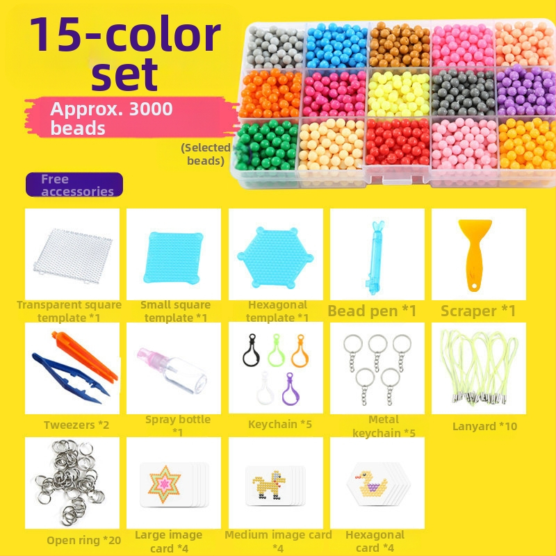 Vandens rūko magiški karoliukai magiški vandens lipnūs karoliukai, tinkantys berniukams ir mergaitėms, kūrybingi rankų darbo „pasidaryk pats“ lavinamieji žaislai