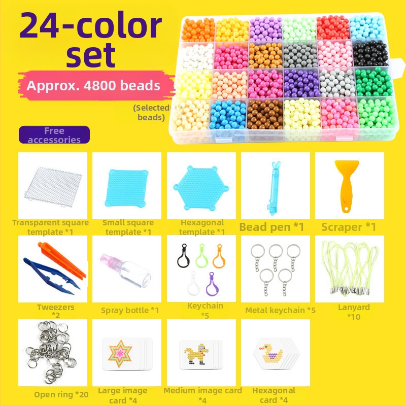 Vandens rūko magiški karoliukai magiški vandens lipnūs karoliukai, tinkantys berniukams ir mergaitėms, kūrybingi rankų darbo „pasidaryk pats“ lavinamieji žaislai