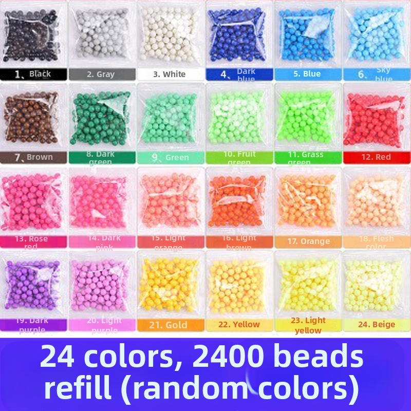 Vandens rūko magiški karoliukai magiški vandens lipnūs karoliukai, tinkantys berniukams ir mergaitėms, kūrybingi rankų darbo „pasidaryk pats“ lavinamieji žaislai