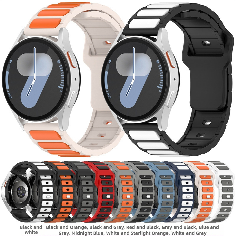 Samsung Huawei kétszínű szíj Jiaming Xiaomi Gao Chi Hua Mi Glory Univerzális 20/22MM Lapos I-fejű