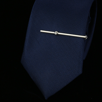 Elegantne kerge luksuslik meeste kristall-tsirkoonist õhuke lipsuklamber roosakuldne peen sihvakas kristall-lipsuklamber