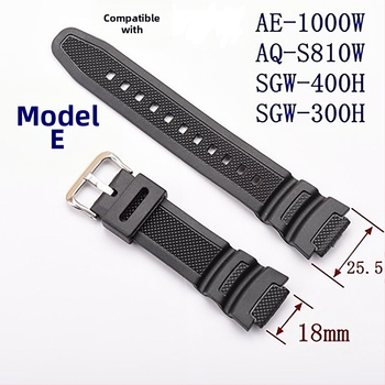 Резервна каишка за силикон Convex AE-1000w AQ-S810W SGW-400H/300h, 18 мм.