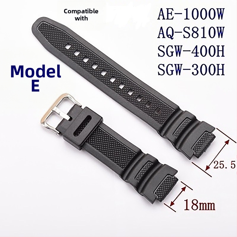 Резервна каишка за силикон Convex AE-1000w AQ-S810W SGW-400H/300h, 18 мм.