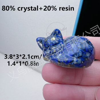 Φυσική κόλλα ρητίνης χαλικιού από κρύσταλλο για γατάκια που ξαπλώνουν επιρρεπή σε γάτες, στολίδια διασυνοριακού καυτού εξωτερικού εμπορίου, χονδρικής πώλησης