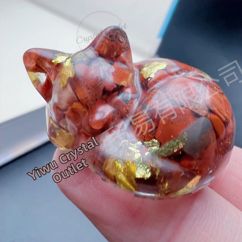 Φυσική κόλλα ρητίνης χαλικιού από κρύσταλλο για γατάκια που ξαπλώνουν επιρρεπή σε γάτες, στολίδια διασυνοριακού καυτού εξωτερικού εμπορίου, χονδρικής πώλησης