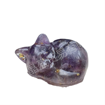 Φυσική κόλλα ρητίνης χαλικιού από κρύσταλλο για γατάκια που ξαπλώνουν επιρρεπή σε γάτες, στολίδια διασυνοριακού καυτού εξωτερικού εμπορίου, χονδρικής πώλησης