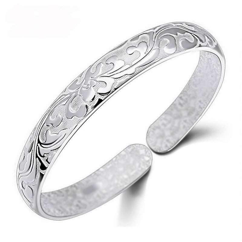 Jiahui εξαιρετικό βραχιόλι μόδας ιδιοσυγκρασία γυναικεία λουλούδια όπως βραχιόλι μπροκάρ ασημένιο βραχιόλι κοσμήματα άμεση χονδρική