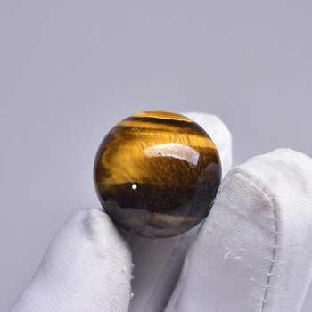 Φυσική κίτρινη πέτρα μάτι τίγρης κρυστάλλινη μπάλα λαβή χειροσφαίρισης μάτι γάτας κρυστάλλινη μπάλα χειροτεχνίας στολίδια διασυνοριακής χονδρικής