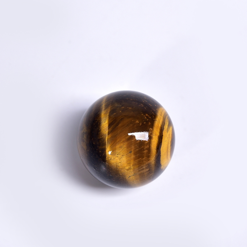Természetes sárga tigrisszem kő kristálygömb kézilabda fogantyú macskaszem kristálygömb kézműves díszek határokon átnyúló nagykereskedelem