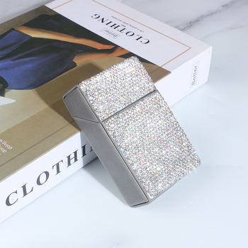 Nagykereskedelmi gyémánt durva cigarettadoboz finom cigarettadoboz 20 darabos férfi és női cigarettadoboz felhajtható hordozható cigarettadoboz nedvességálló cigarettatáska ajándék