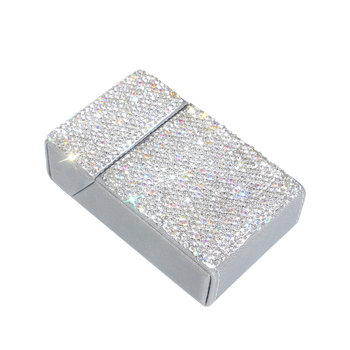 Nagykereskedelmi gyémánt durva cigarettadoboz finom cigarettadoboz 20 darabos férfi és női cigarettadoboz felhajtható hordozható cigarettadoboz nedvességálló cigarettatáska ajándék