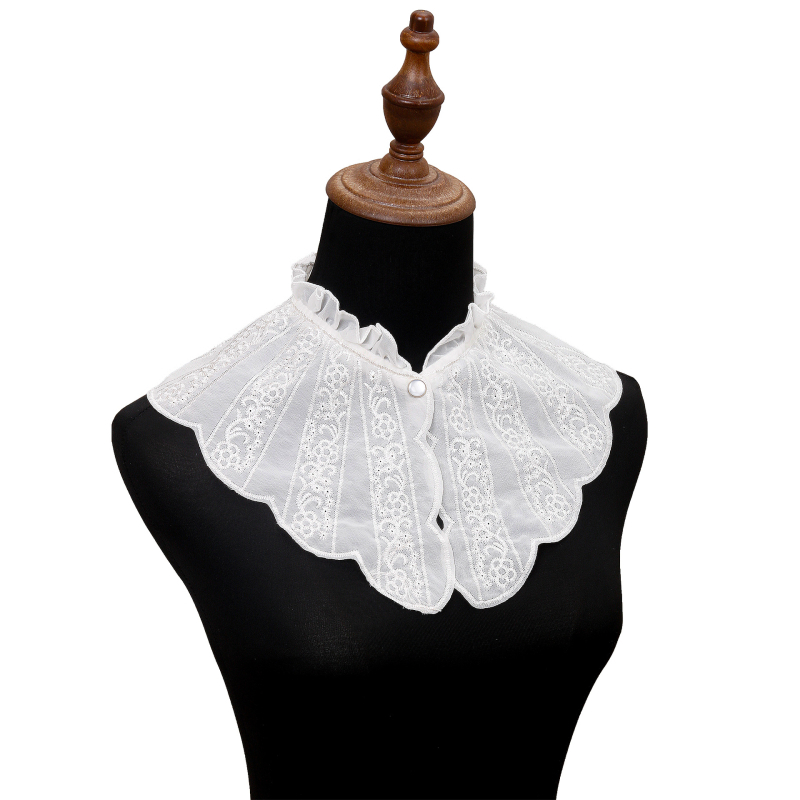 Határokon átnyúló hímzésű gallér, álgallér, gyerek udvari retró díszgallér, európai és amerikai, Amazon, ebay