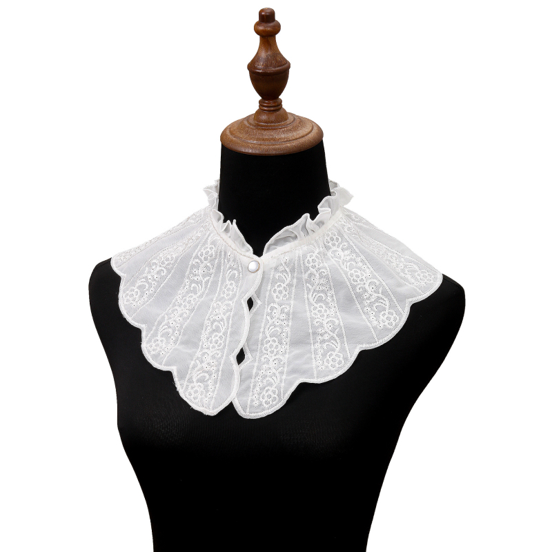 Határokon átnyúló hímzésű gallér, álgallér, gyerek udvari retró díszgallér, európai és amerikai, Amazon, ebay