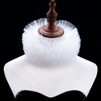 Határokon átnyúló Temu bolyhos hálós hamis nyakörv retró kiegészítők elegáns, csúcskategóriás sál csoportos előadás nyakékszerek kellékek