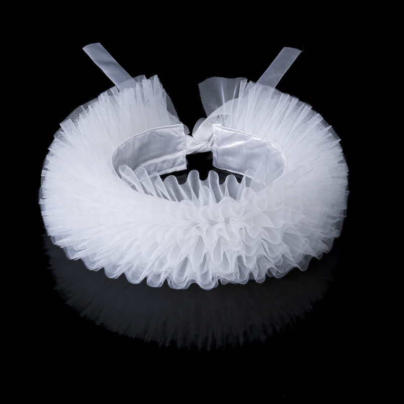 Határokon átnyúló Temu bolyhos hálós hamis nyakörv retró kiegészítők elegáns, csúcskategóriás sál csoportos előadás nyakékszerek kellékek