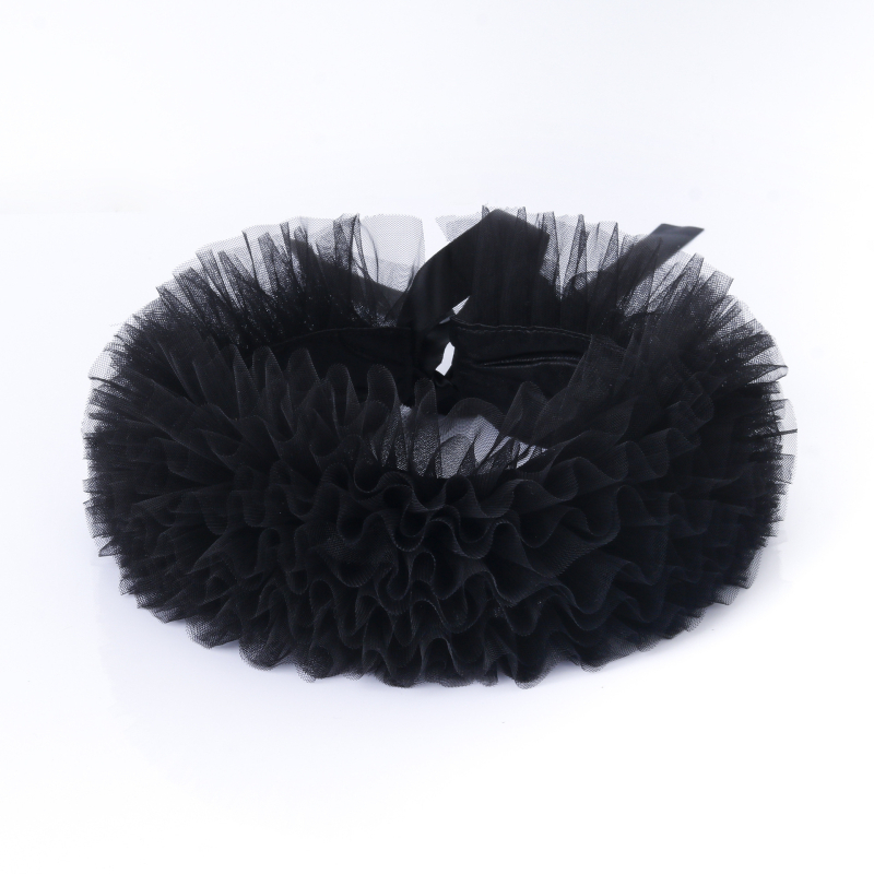 Határokon átnyúló Temu bolyhos hálós hamis nyakörv retró kiegészítők elegáns, csúcskategóriás sál csoportos előadás nyakékszerek kellékek