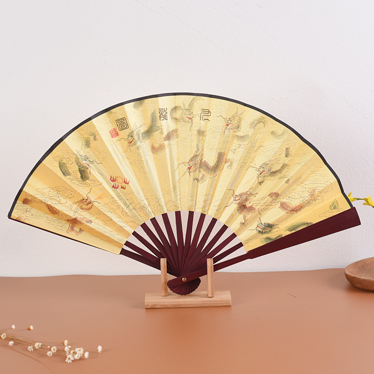 Ανεμιστήρας Προσαρμοσμένος Πτυσσόμενος Ανεμιστήρας Qingming Shanghe Σχήμα Κινέζικου Στυλ Εξαιρετικός Ανεμιστήρας Μεταξωτού Υφάσματος Διαφήμιση Αντίκες Ανεμιστήρας Χονδρική