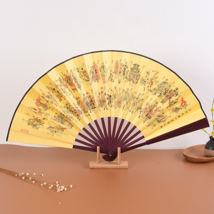 Ανεμιστήρας Προσαρμοσμένος Πτυσσόμενος Ανεμιστήρας Qingming Shanghe Σχήμα Κινέζικου Στυλ Εξαιρετικός Ανεμιστήρας Μεταξωτού Υφάσματος Διαφήμιση Αντίκες Ανεμιστήρας Χονδρική