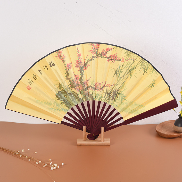 Ανεμιστήρας Προσαρμοσμένος Πτυσσόμενος Ανεμιστήρας Qingming Shanghe Σχήμα Κινέζικου Στυλ Εξαιρετικός Ανεμιστήρας Μεταξωτού Υφάσματος Διαφήμιση Αντίκες Ανεμιστήρας Χονδρική