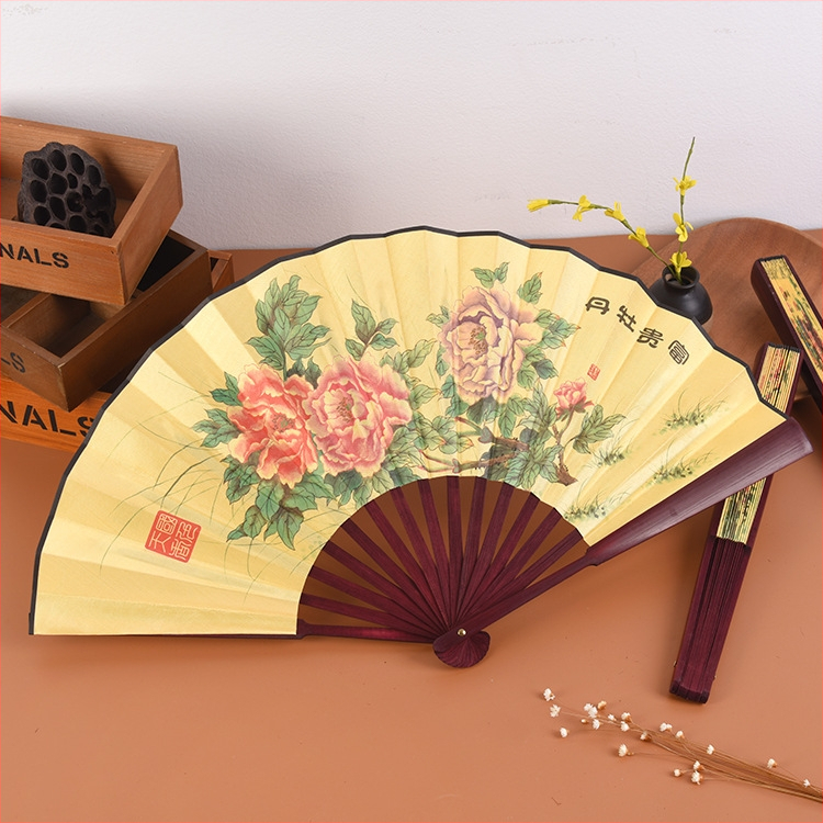 Ανεμιστήρας Προσαρμοσμένος Πτυσσόμενος Ανεμιστήρας Qingming Shanghe Σχήμα Κινέζικου Στυλ Εξαιρετικός Ανεμιστήρας Μεταξωτού Υφάσματος Διαφήμιση Αντίκες Ανεμιστήρας Χονδρική