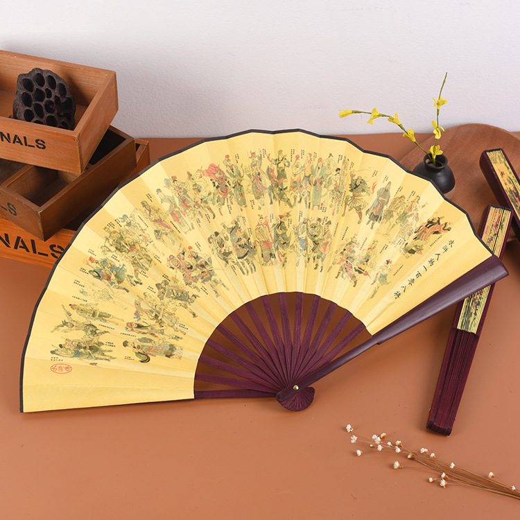 Ανεμιστήρας Προσαρμοσμένος Πτυσσόμενος Ανεμιστήρας Qingming Shanghe Σχήμα Κινέζικου Στυλ Εξαιρετικός Ανεμιστήρας Μεταξωτού Υφάσματος Διαφήμιση Αντίκες Ανεμιστήρας Χονδρική