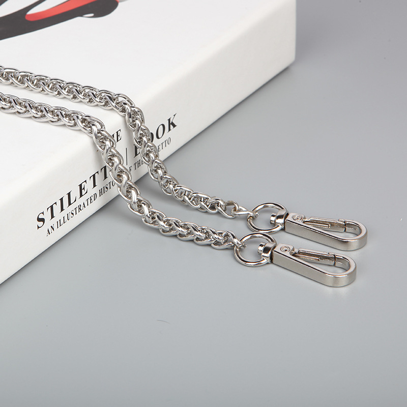 „Spot Lantern“ grandinėlės formos krepšys susuktos grandinėlės formos metalinė grandinėlė su vienu peties pakaitiniu krepšiu per petį