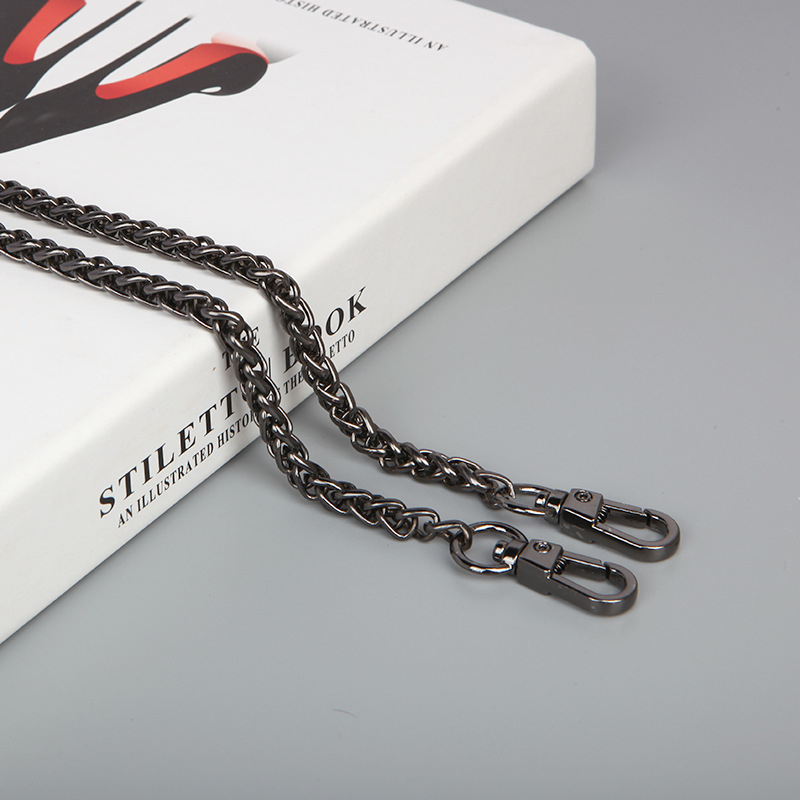 „Spot Lantern“ grandinėlės formos krepšys susuktos grandinėlės formos metalinė grandinėlė su vienu peties pakaitiniu krepšiu per petį