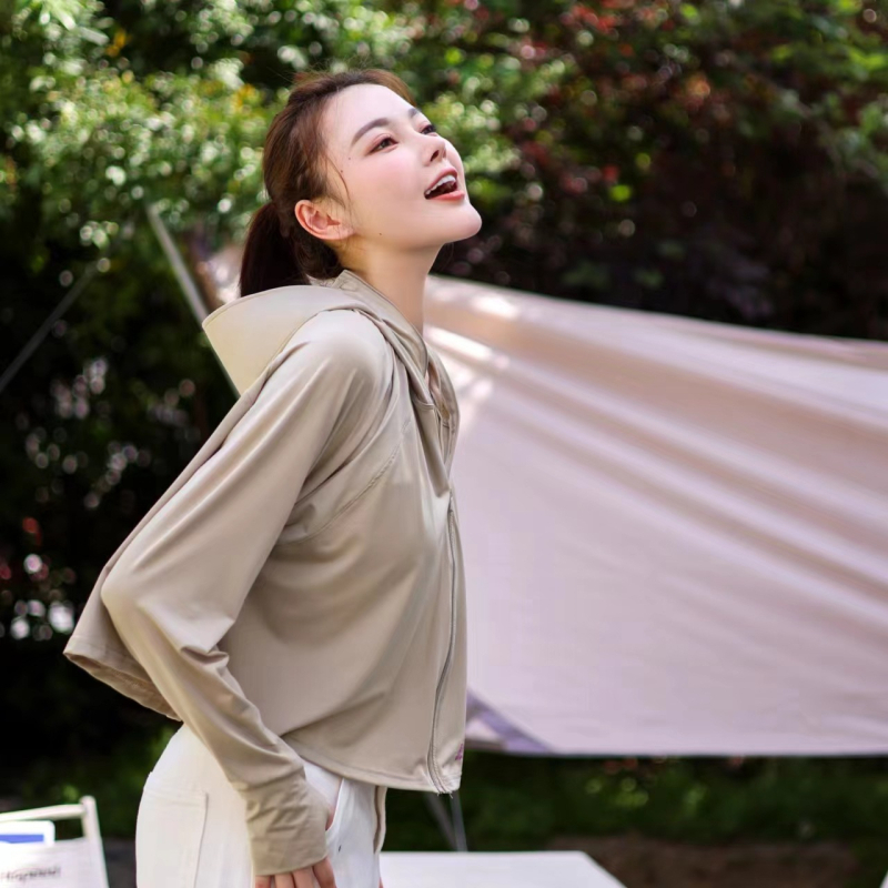 Yuying New Ice Silk päikesekaitseriietus Naiste suvine ultraviolettkiirguse kaitse õhuke mantel lahtised hingavad kvaliteetsed päikesekaitseriided