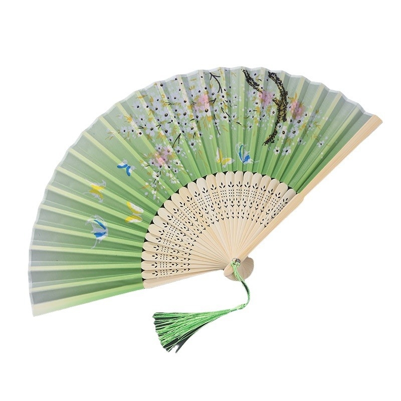 Kínai stílusú táncos legyező női összecsukható legyező ősi japán összecsukható legyező retro összecsukható legyező bambusz legyező női legyező tánc