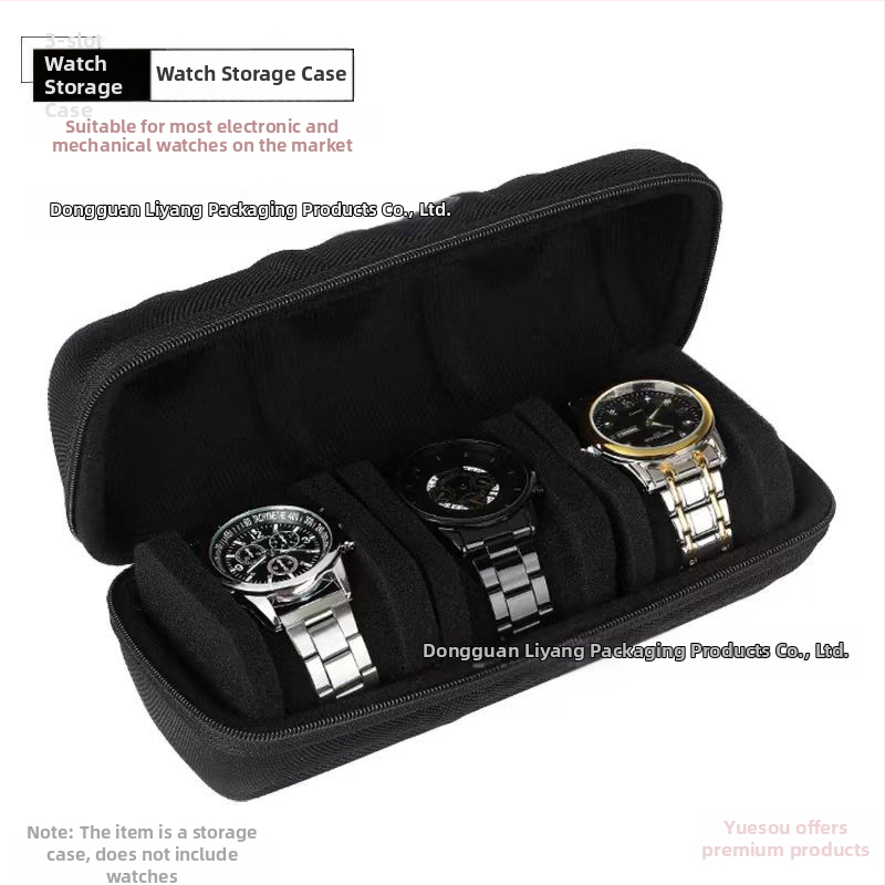 Gamykloje sandėlyje esanti tiesioginė EVA laikrodžių dėžutė 12345 kortelių laikymo krepšys rankinių laikrodžių pakuotė, atspari kritimams, smūgiams, nešiojama