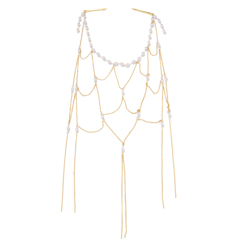 „Amazon“ karšto išpardavimo perlų kutais papuošta plaukų grandinėlė, lengvas prabangus tinklelis, nuotakos plaukų aksesuarai, aukščiausios klasės „Sense“ aksesuarai, moteriški plaukų lankeliai