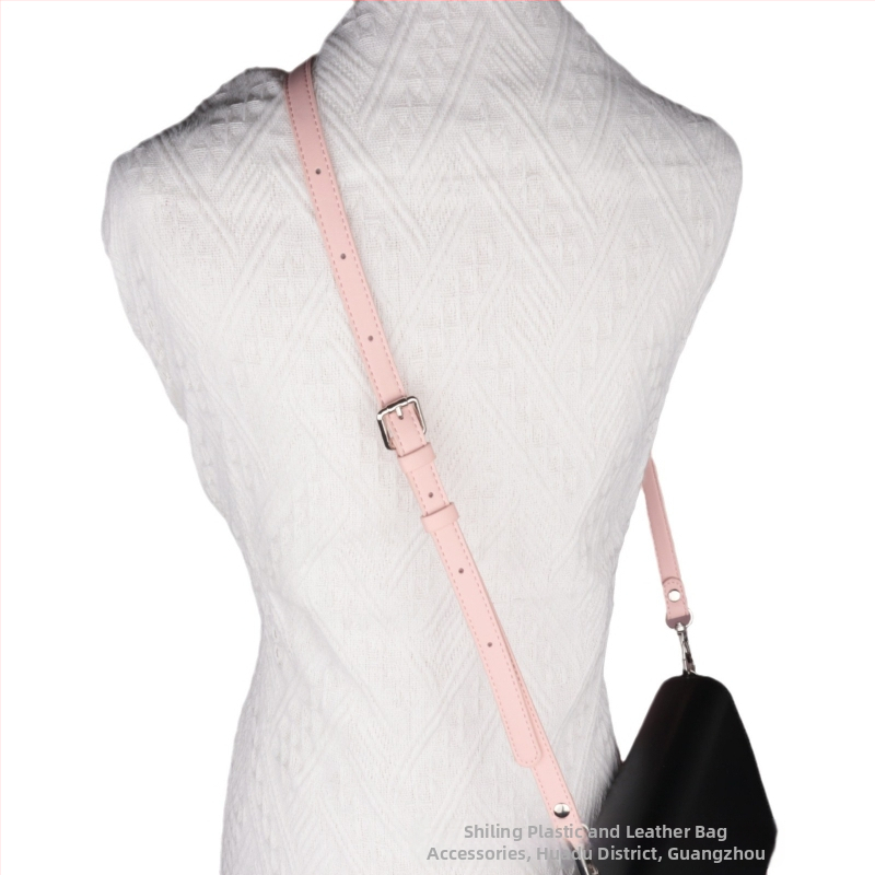 Обикновена чанта през рамо с резервна презрамка, плътен цвят, изкуствена кожа, регулируема презрамка без перфоратори, аксесоари за преоборудване