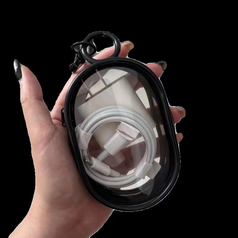 Adatkábel Akasztó Tárolótáska Hordozható tárolótáska Töltő Fülhallgató Tárolódoboz Mobiltelefon Szervező Utazáshoz Szükséges