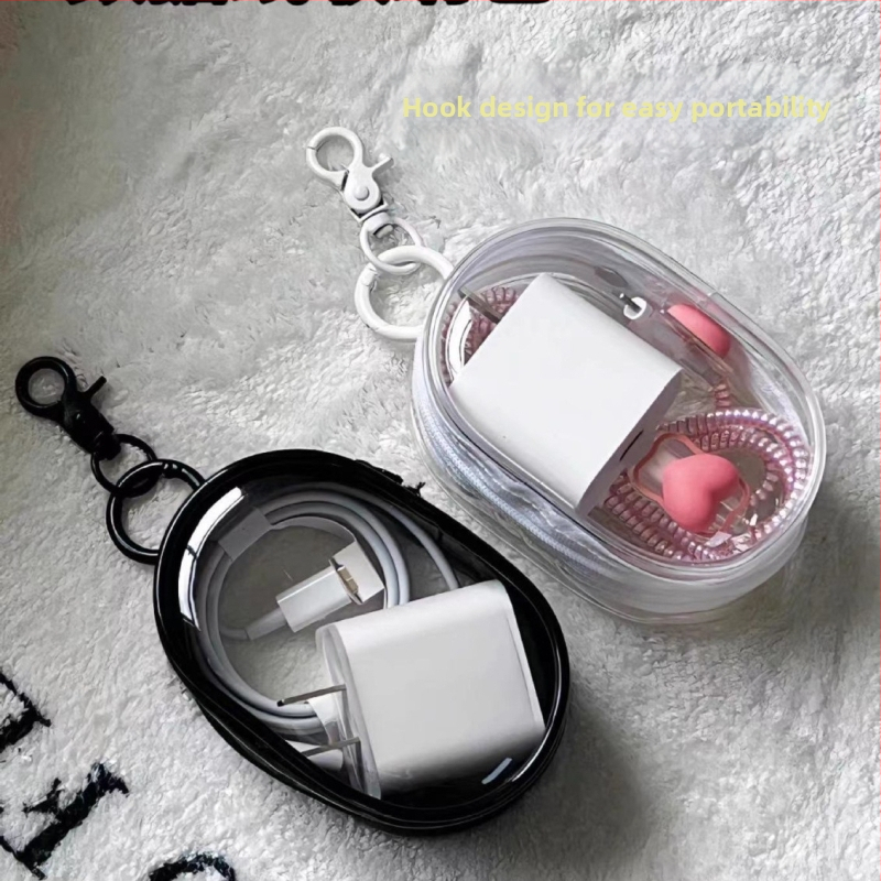 Adatkábel Akasztó Tárolótáska Hordozható tárolótáska Töltő Fülhallgató Tárolódoboz Mobiltelefon Szervező Utazáshoz Szükséges