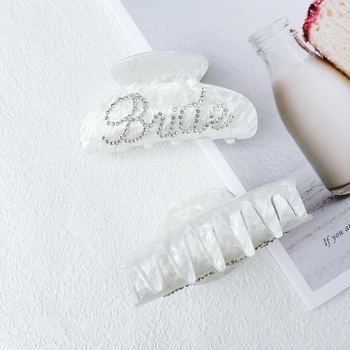 Ευρωπαϊκό και αμερικανικό, διασυνοριακό, πολυτελές, αγγλικό κλιπ καρχαρία με διαμάντια, απλό, κομψό, μοντέρνο, ευέλικτο κλιπ λαβής πίσω κεφαλής