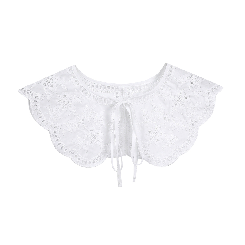 Pitsiline väike keep naistele suvine valge päikesekaitse seeliku lipsuga ja valekraega