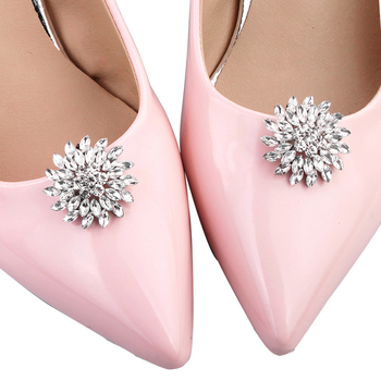 Nauji nuotakos aukštakulniai vestuviniai bateliai, aksesuarai, tinkantys nuimamai batų gėlei, batų sagtis su deimantais, dekoratyvinė batų segtukas, lydinio, kalnų krištolas, batų gėle