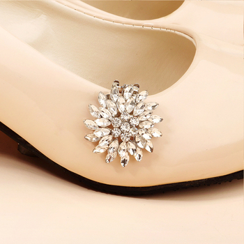 Nauji nuotakos aukštakulniai vestuviniai bateliai, aksesuarai, tinkantys nuimamai batų gėlei, batų sagtis su deimantais, dekoratyvinė batų segtukas, lydinio, kalnų krištolas, batų gėle