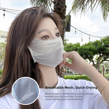 Akių apsauga kampinė, kvėpuojanti, moteriška kaukė, apsauga nuo UV spindulių, vasarinė, plono tinklelio, apsauga nuo saulės, viso veido, apsauga nuo saulės, trimatė kaukė